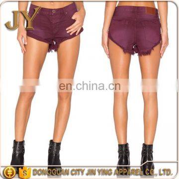 Womens Red Demin Shorts Sweat Shorts Sports Running Shorts Women