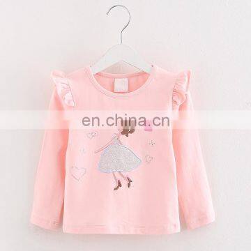 Korean Special Design Breathable Girls Tee Shirt Children Long Sleeve Clothes Girls