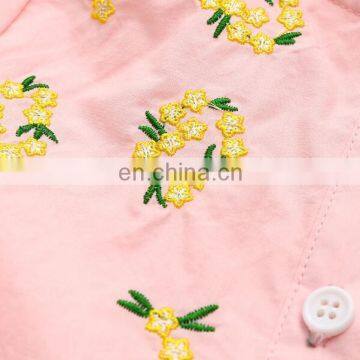 Wholesale Children Girl Shirt Long Sleeve Blouse With Embroidery Kid Clothes photo-3