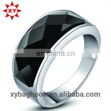 Fashional business gift multi-slice black gem ring