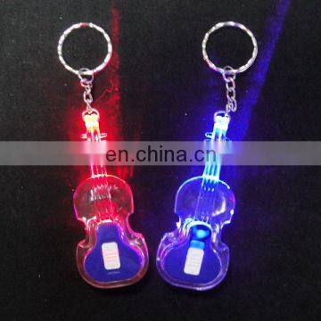 China manufacturer souvenir led flashlights guitar key chain