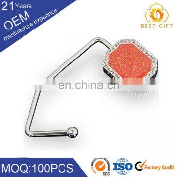 Women Portable Metal Elegant Purse Hanger / Bag Honger With Logo photo-2