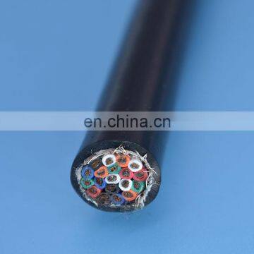 Multicore shielded flexible electrical cable for industrial automation