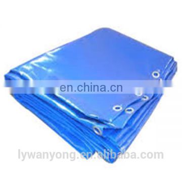 Double color blue red fire resistance durable popular roll PE tarpaulin in coated fabric