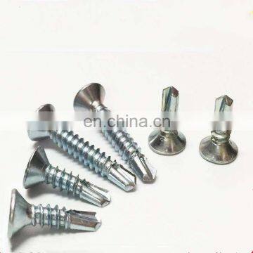 OEM/ODM stainless steel countersunk head cross recessed long screws with Fine Thread