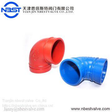 Ductile Iron Double Flange Expansio Metal Flange Joint Grooved Fittings Elbow photo-4