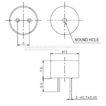 Piezoelectric Passive Buzze Scdz12*75 photo-2
