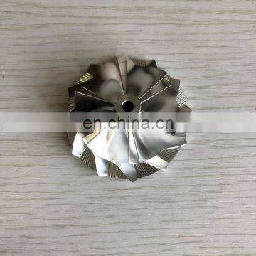 K04 46.39/60.00mm 5306-123-2014 upgrade 5304-970-0064 upgrade 6+6 blades aluminum 2618/milling/billet compressor wheel