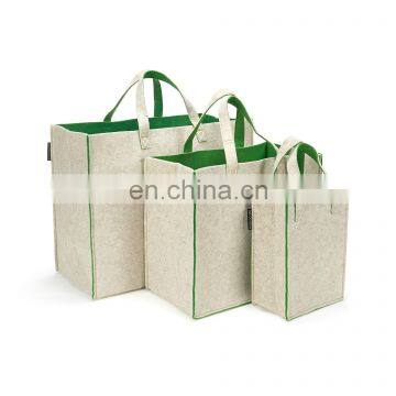 Customized felt shopping bag with oem logo and size