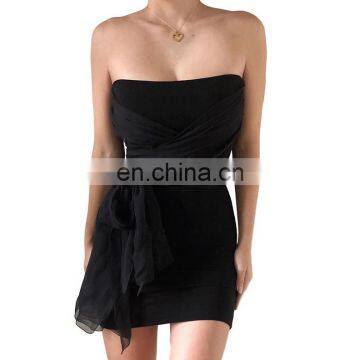 LAITE D2177 Amazon Hot Sales Soft Off-shoulder Backless Casual Dresses Women Fashion Bodycon Sexy Dresses photo-2