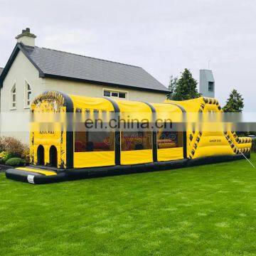 Challenge Wipeout Inflatable Danger Zone Obstacle Course Combo For Sale photo-3