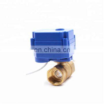 CWX-60P 6NM 12v 120v Orange Suppliers 2/3 Way Dn32 Brass Electric Ball Actuated Valve photo-2
