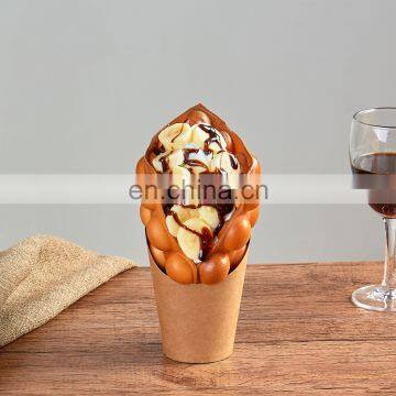 Simulation Eggettes Puff Ice Cream Hongkong Egg Waffle Bubble Waffles Sample Window Display Fake Food Props Model photo-3