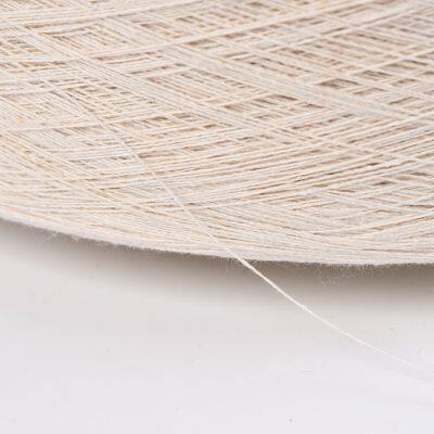 Ne5.5s Raw White Recycled Polyester Cotton Yarn for Weaving Belt Tape photo-4