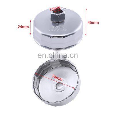 74mm 14 Flutes Oil Filter Wrench Tool 1/2
