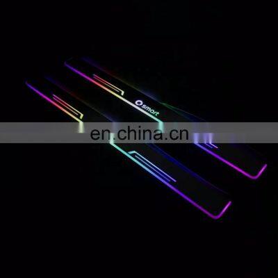 Led Door Sill Plate Strip Welcome Light Pathway Accessories for Mercedes Benz Smart 451 Dynamic Sequential Style