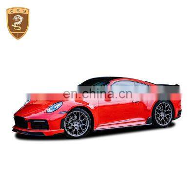 Best Quality T-Chart Style Front Lip Rear Spoiler Side Skirts Full Body Kit For Porsche 911-992