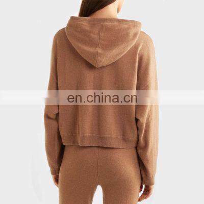 Женский спортивный костюм из cashmere для активного отдыха на открытом воздухе с капюшоном photo-2