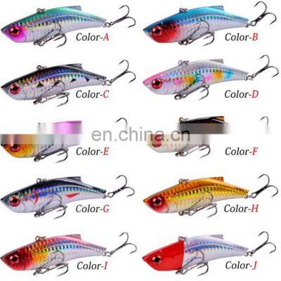 9cm 28g 10 Colors Saltwater Sea Bass Fish Bait With Treble Hook Biomimetic Bait Tremor Swimming VIB Bait Fishing photo-5