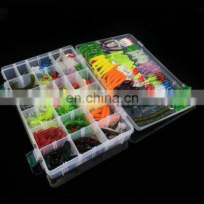 Amazon 301 Pcs/ Set Mixed Soft Lure Combo Jig Head Hook Fishing Accessories Freshwater Saltwater Fishing Bait Kit