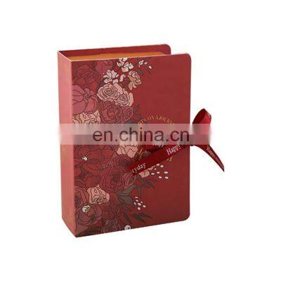 beauty eco-friendly logo custom red wigs treasure print long cosmetic paper box packages