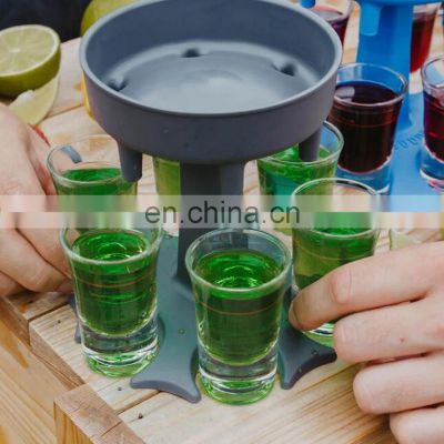 Wholesale Beer Wine Shot Glass Dispenser Holder 6 Ways Drink Shot Dispensers for Party