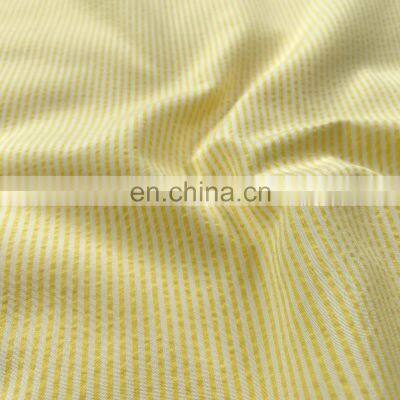 2022 Wholesale Fabric China Stripe Seersucker Polyester/Cotton Fabric photo-4