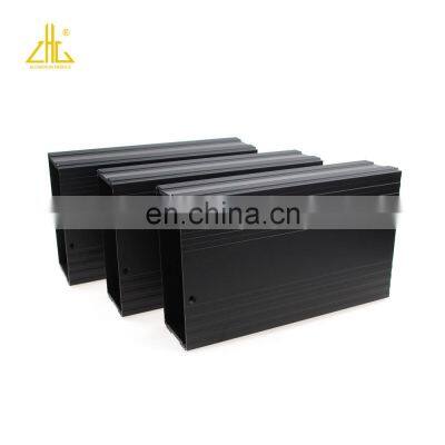 Customize producing Matt anodized black cnc machining aluminium case for lithium battery