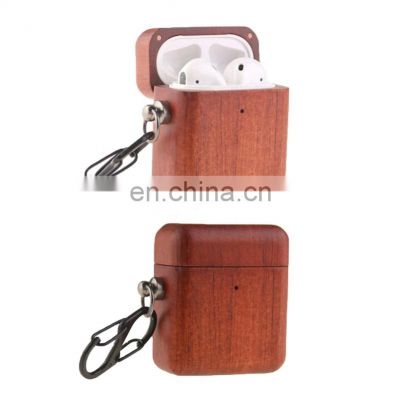 For airpods case wood 2021 New Arrival Full Protective Durable Wireless Earphone Charging Natural Wood Case For Airpods 2