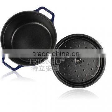 Trionfo Blue Pot Pre-seasoned Cast Iron Cookware Enameled Casserole Hot Pot Manufacturer China photo-2