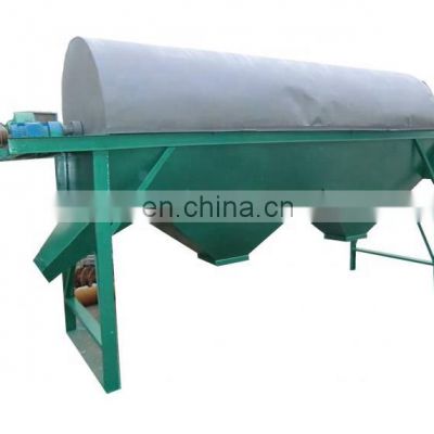 Rock trommel screen washer for solid waste separation