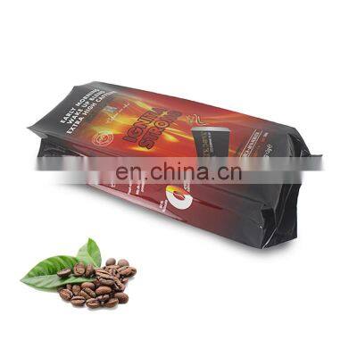 Custom Printed Resealable  Aluminum Foil coffee bags 250g 500g 1kg coffee packaging bags valve coffeebeans bag