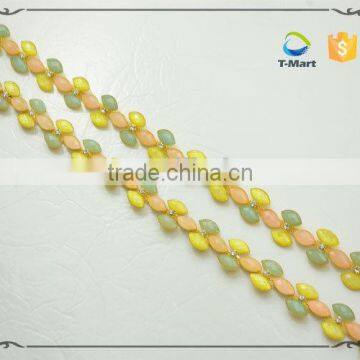 Gold Plating Jelly Color Stone Chain photo-2