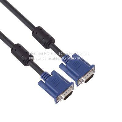 High Quality 15pin Vga Computer Cable Male To Male To Female 3ft 5ft 10ft 15ft 1.5m Vga Cable HD7002