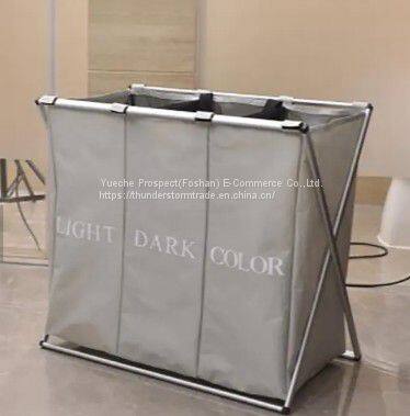 Laundry Hamper With X Aluminum Frame Dirty Laundry Bag For Travel Portable Hotel Laundry Bag photo-3