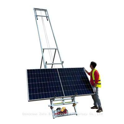 Max 300kg Shingle Hoist Solar Panel Ladder Lift 10m 32f Ladder Lifter Elevator for Roof Shingles photo-3