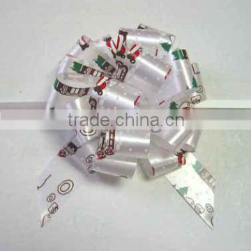 With gold lines pull bow wrapping ribbon for wine bottle decoration