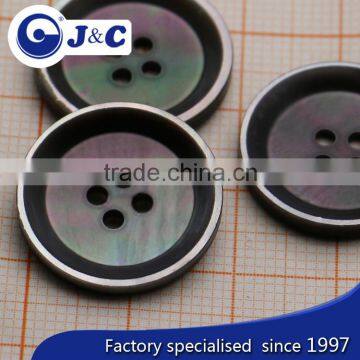 32L Big Black Mother of Pearl Shell Buttons for Coat