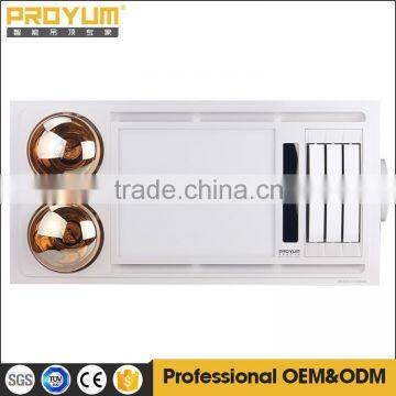 electric ceiling mounted bathroom infrared lamp heater PTC heater with LED light 4 in 1