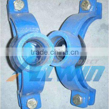 ductile iron saddle clamp for pvc/steel pipes