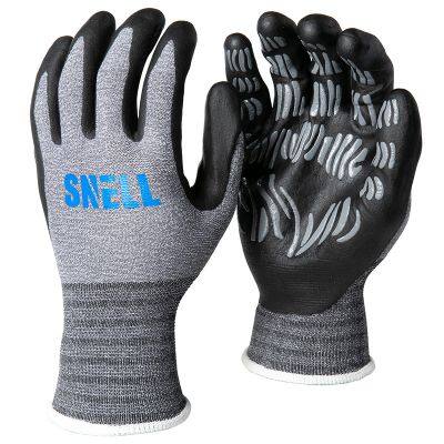 Snellsafety 15 Gauge  Polyester Touchscreen compatible Elasticated knitted cuffs Work Gloves