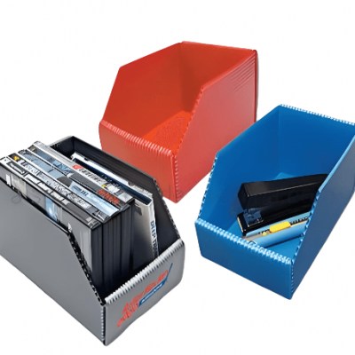 Bacs de cueillette en plastique ondulé pour un stockage efficace en entrep?t
