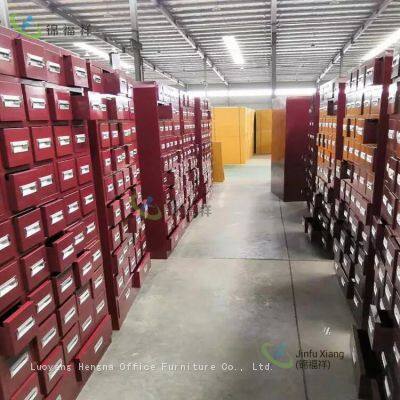 Красный антикварный шкаф для хранения трав для спа - терапевтической комнаты | Шкаф для хранения трав 1.2 м, 50 ячеек, 150 сортов photo-4