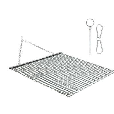 Heavy-Duty 4ftx5ft Drag Mat Factory With Chain Galvanized Steel Drag Mat for Tractor Attachment