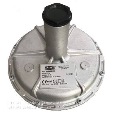 Madas RG/2MC DN50 Регулятор давления природного газа с резьбовым соединением. Предохранительный клапан для снижения давления сжиженного газа
