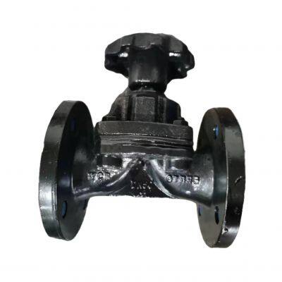 Cast Iron 150LB DN 150 Straight Through Flange Diaphragm Valve photo-2