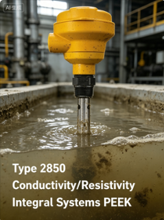Тип 2850 Интегральный датчик электропроводности PEEK Индуктивный датчик электропроводности и удельного сопротивления для применения в агрессивных химических средах