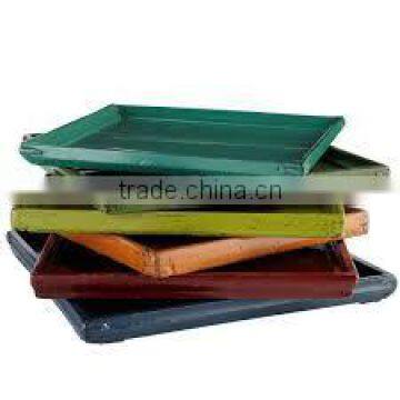 Colorful Distressed High Quality Solid Wooden Serving Tray in Vairety