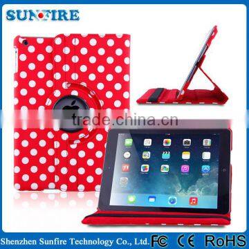 360 Degree Rotating Litchi Pattern PU Leather Case Cover Stand For IPad 2/3/4