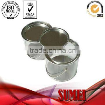 with handle PVC tin cans